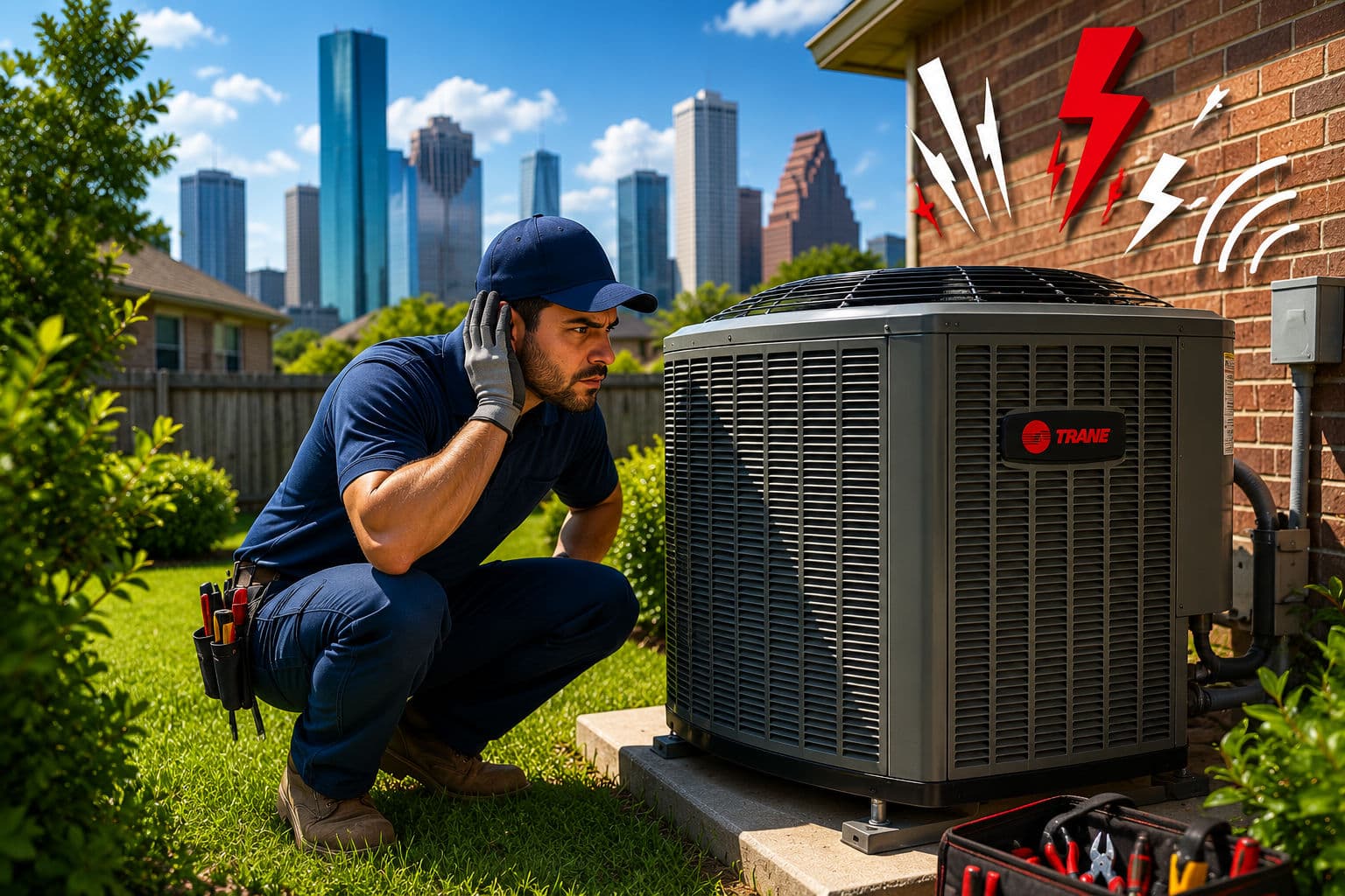 AC Making a Clicking, Buzzing, or Grinding Noise in Houston? Here's What It Means image