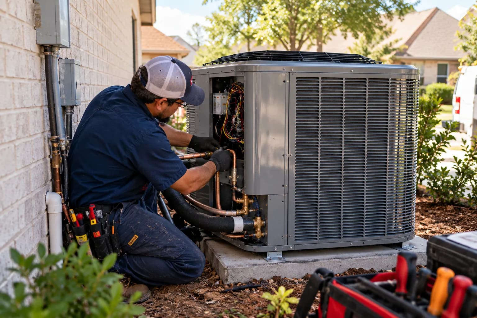 Central Air Conditioning Installation in Houston, TX — Multipoint AC & Heating image