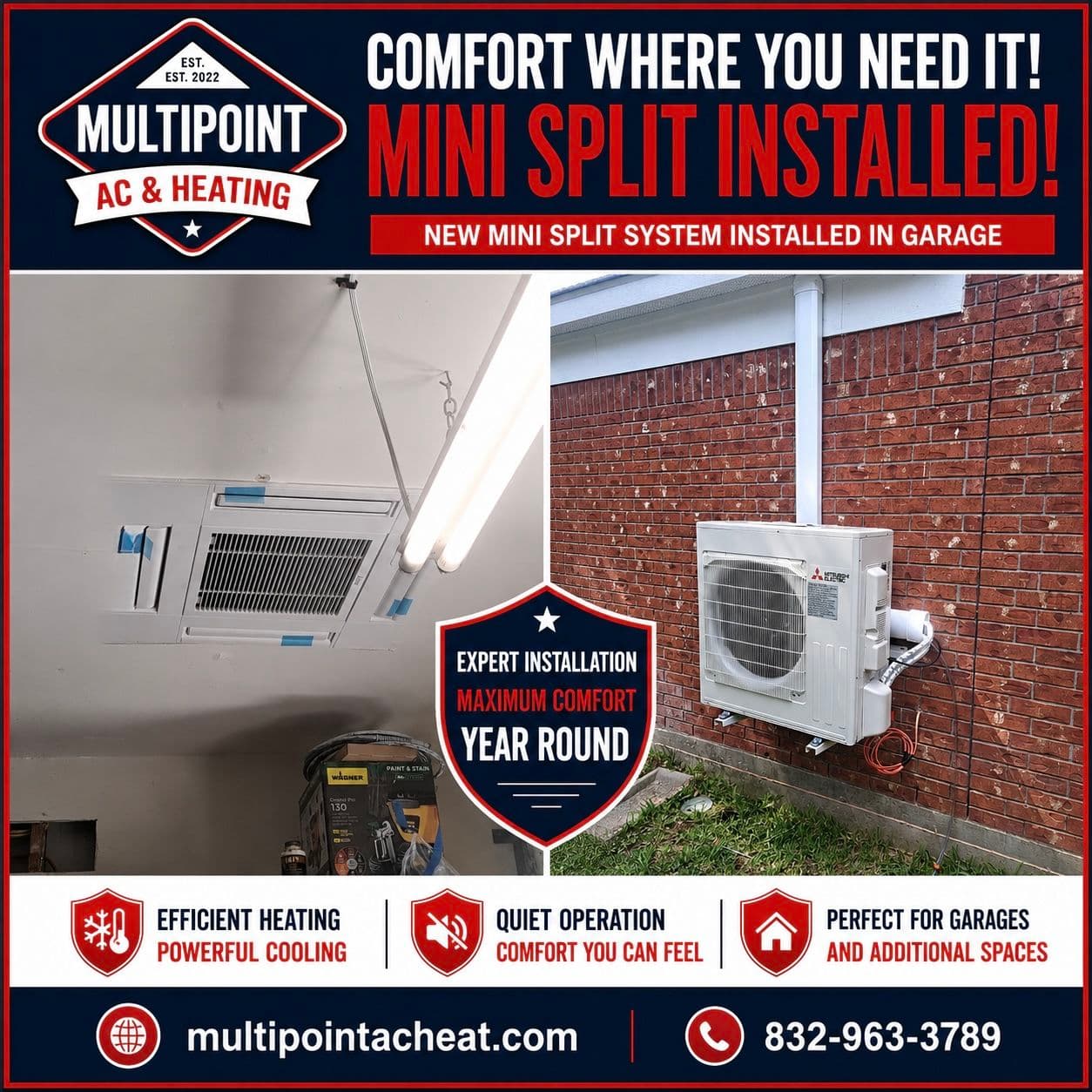 Project Mini Split Installation That Turns Any Garage Into a Comfortable Space image