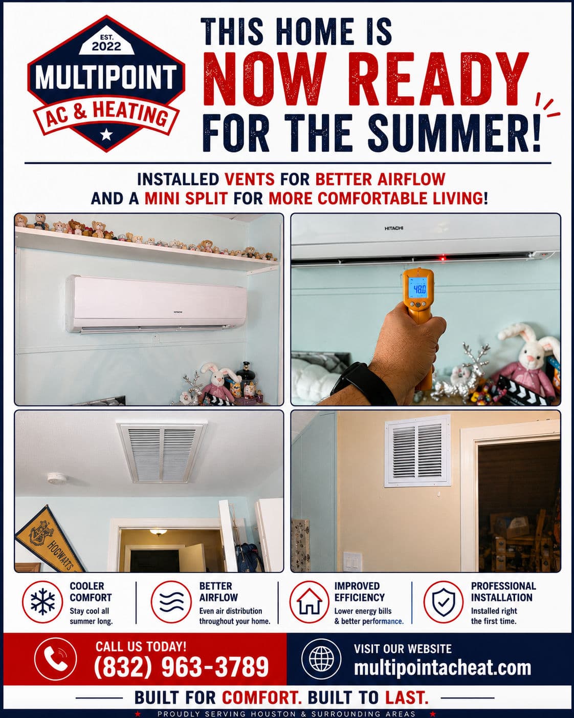 Project Mini Split and Vent Upgrade Gets Houston Home Ready for Summer image