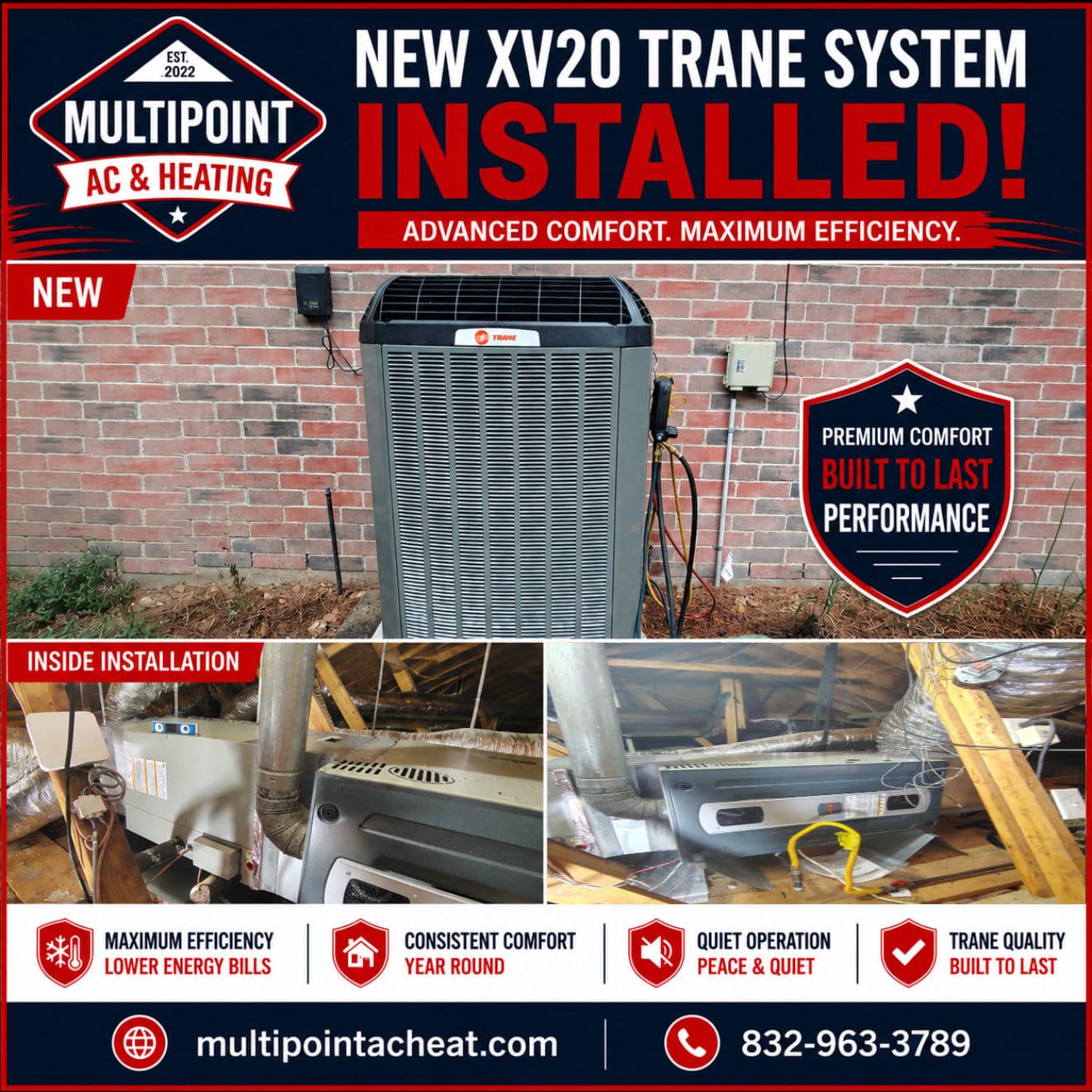 Trane XV20 Installation - Quiet Power and Lower Energy Bills image