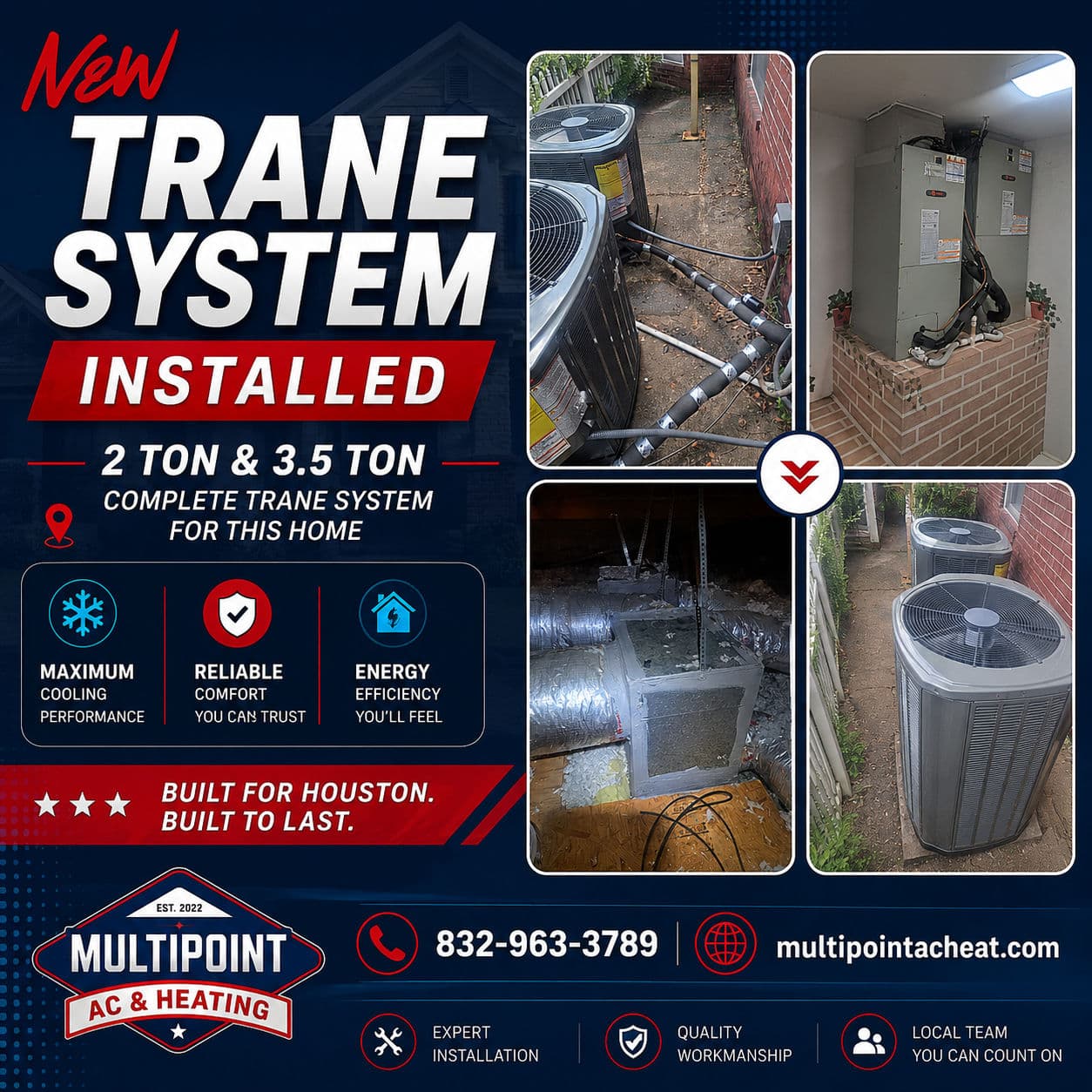 Project New Trane AC System Installed in Houston image