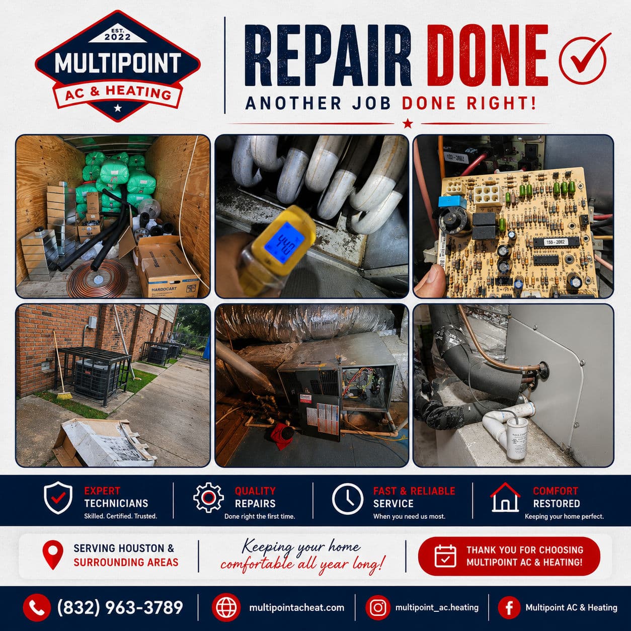 Project Houston HVAC Repair Done Right by Repeat Clients Who Trust Us image