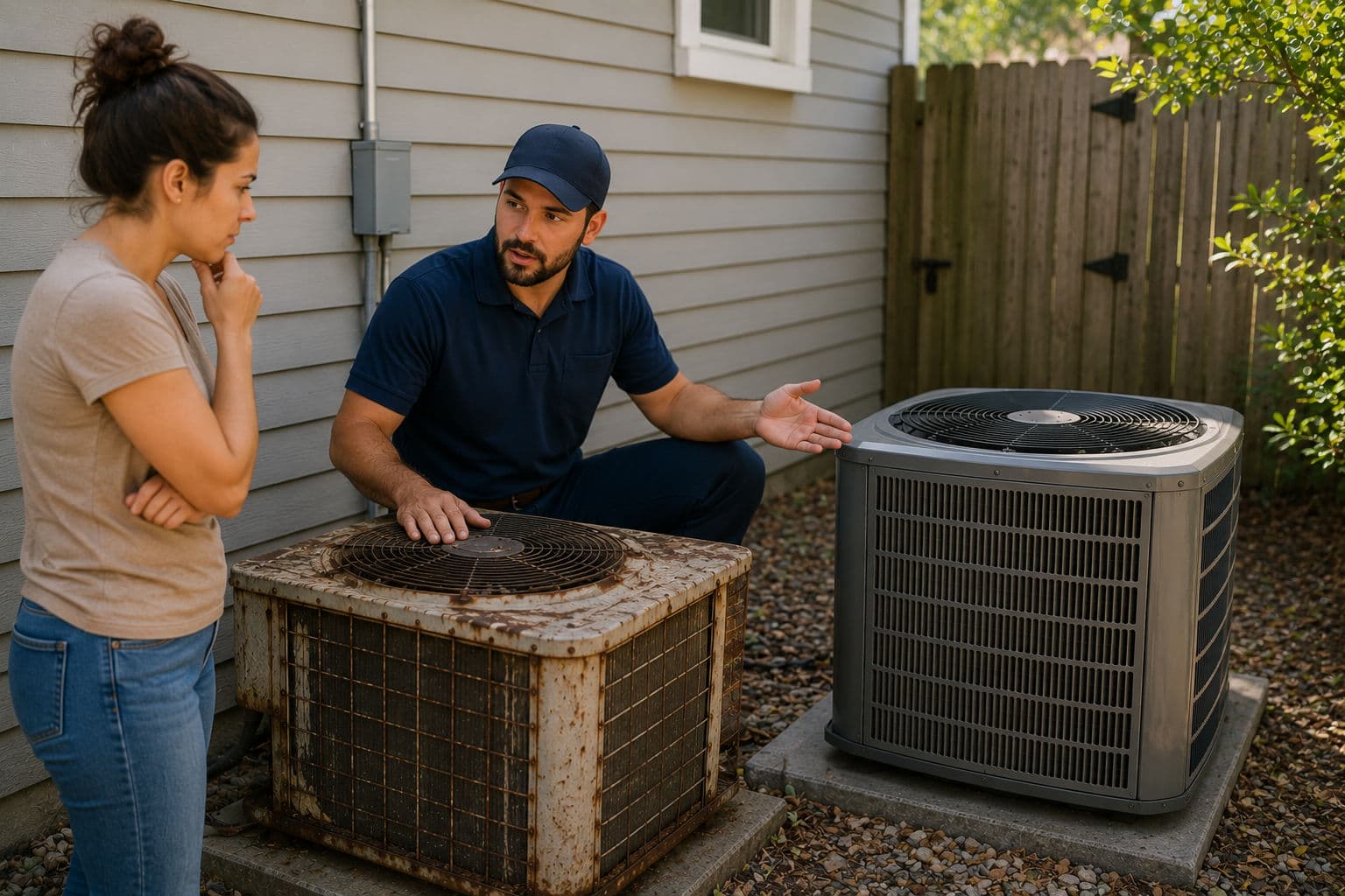 The Difference Between AC Repair and AC Replacement in Houston — How to Make the Right Call image